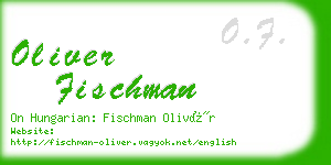 oliver fischman business card